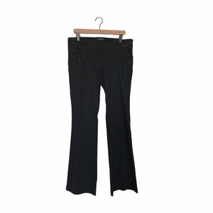 NO EXCUSE black lace side pants